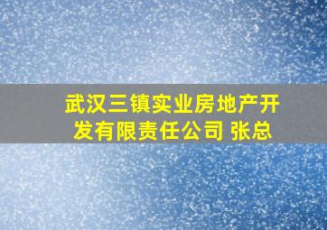 武汉三镇实业房地产开发有限责任公司 张总